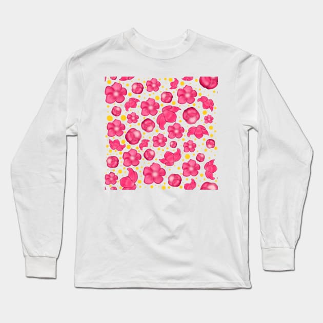 Cherry blossom Long Sleeve T-Shirt by MiniMao design